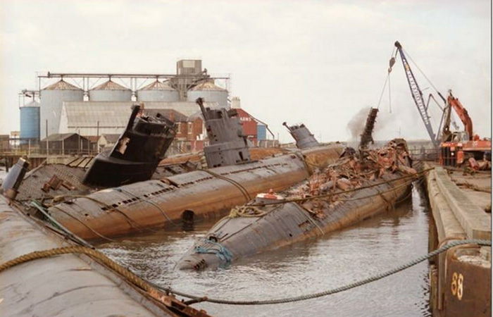 Место утилизации бывших советских субмарин