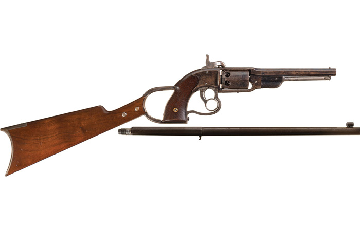 Револьвер и карабин Savage./ Фото: rockislandauction.com Револьвер и карабин Savage./ Фото: rockislandauction.com