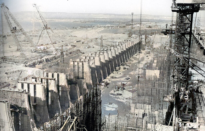 Строительство плотины Строительство плотины