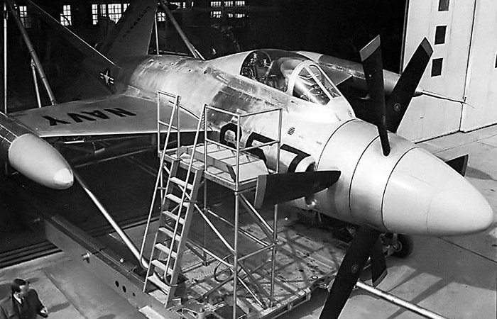 Самолёт Lockheed XFV-1 Salmon. / Фото: war-book.ru