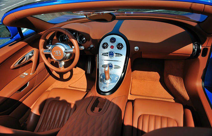 Салон Bugatti Veyron./ Фото: pinterest.com