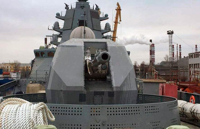 На новых кораблях уже установлены АК-130./ Фото: firstnewz.ru