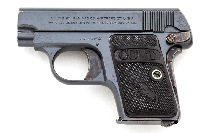 Colt Model 1908 Vest Pocket Hammerless. 25 ACP. / Фото: livejournal.com