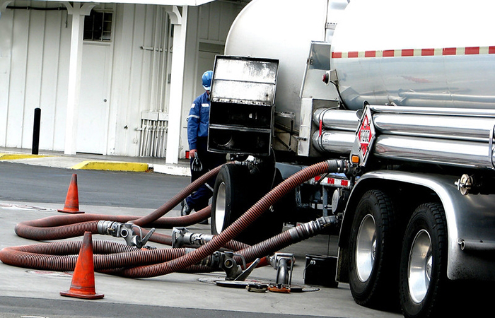 После выгрузки остатки испаряются