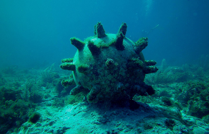 Морская мина времён Второй мировой войны./ Фото: wikiquality.ru