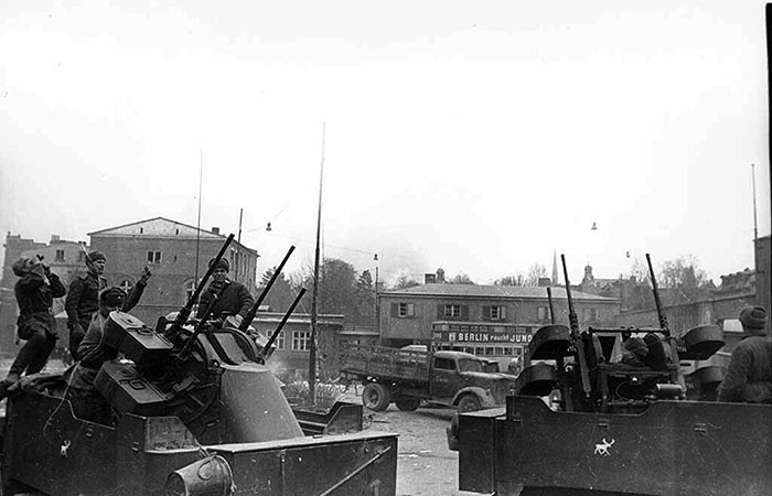 Почти все американские зенитки использовались Красной армией.