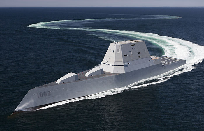 Эсминец USS Zumwalt./ Фото: defensehere.com