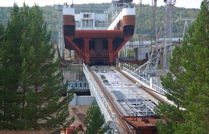 Тележка на рельсах