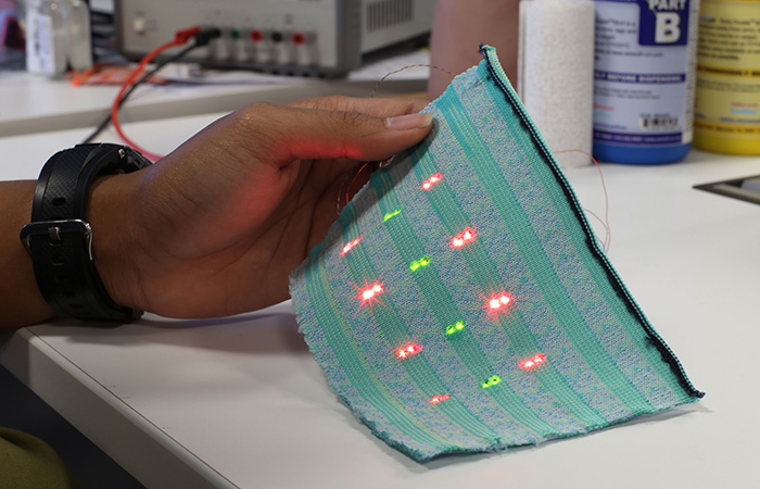 Сенсоры в ткани./ Фото: mit.edu