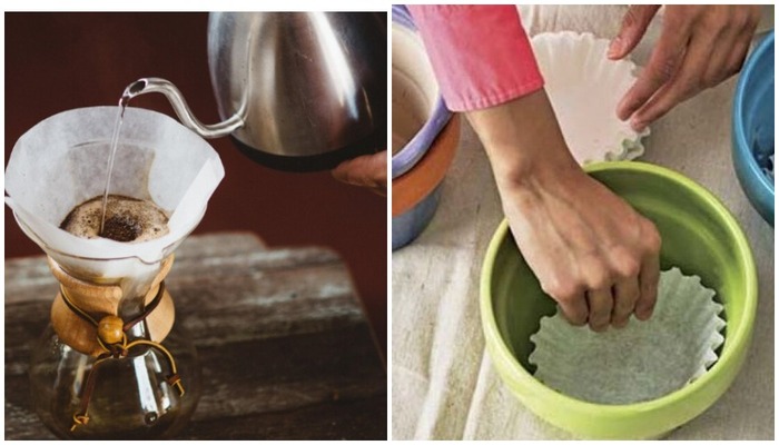 Фильтр для кофе (бумажный диск) был изобретен 35-летней домохозяйкой из Дрездена, которая использовала промокашку из тетради ее сына.