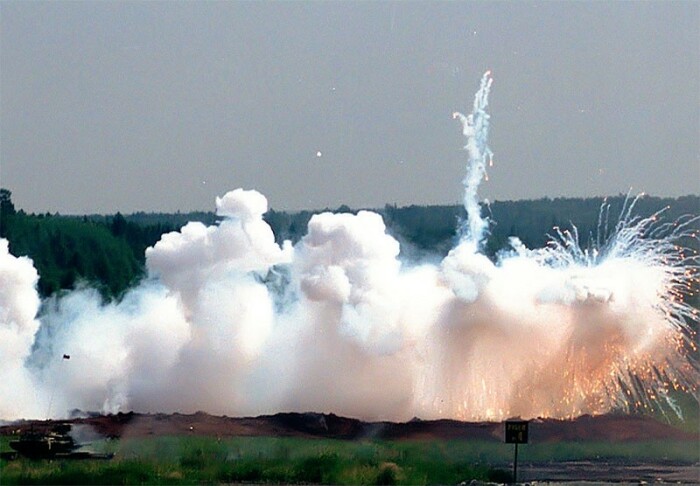 Плотная дымовая завеса от гранаты / Фото: www.arms-expo.ru