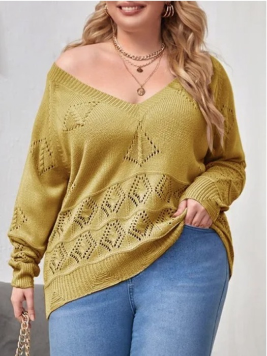 Лучше выбрать такой свитер. 