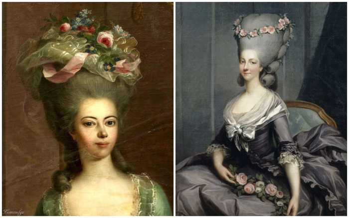 Огромные парики женщин 18 века