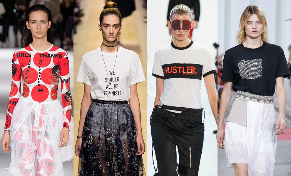 Современные надписи на футболках.