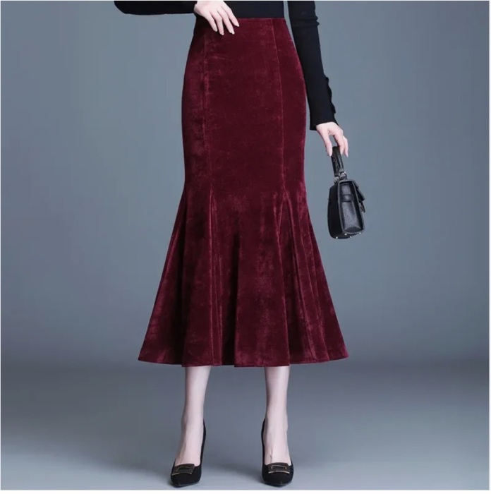 Уникальный фасон юбки-годе.