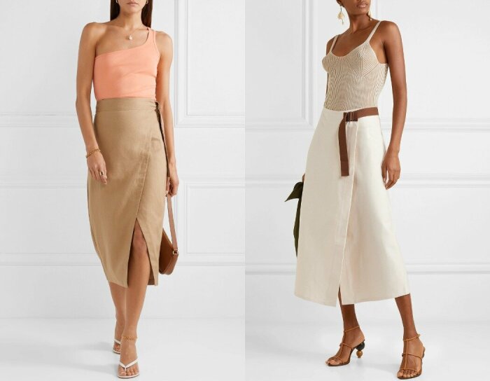 Юбка с запахом - интересный вариант.