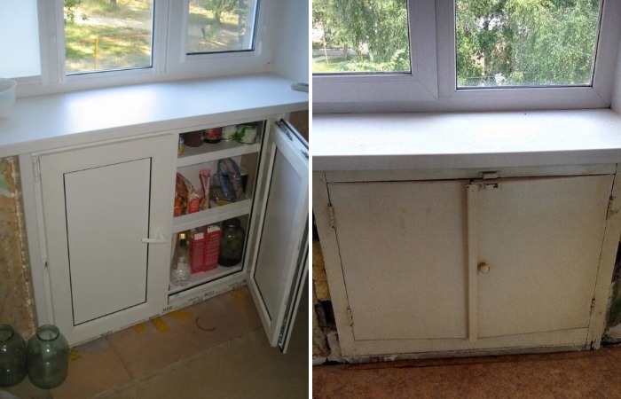 Советская ниша использовалась вместо холодильника 