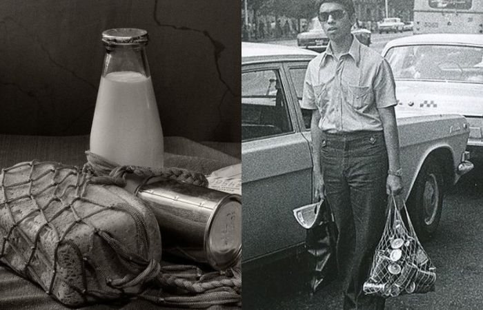 Советские граждане использовали авоську при посещении магазина