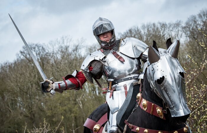 Рыцарь на коне и с мечом / Фото: sparklogic.ru