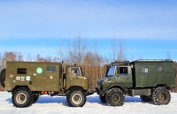Сравнение ГАЗ-62 и немецкого Unimog / Фото: uazbuka.ru