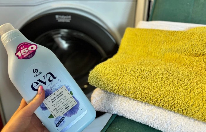 Не стирайте полотенца с кондиционером.