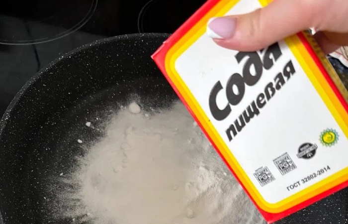 Жарим соду от засора.