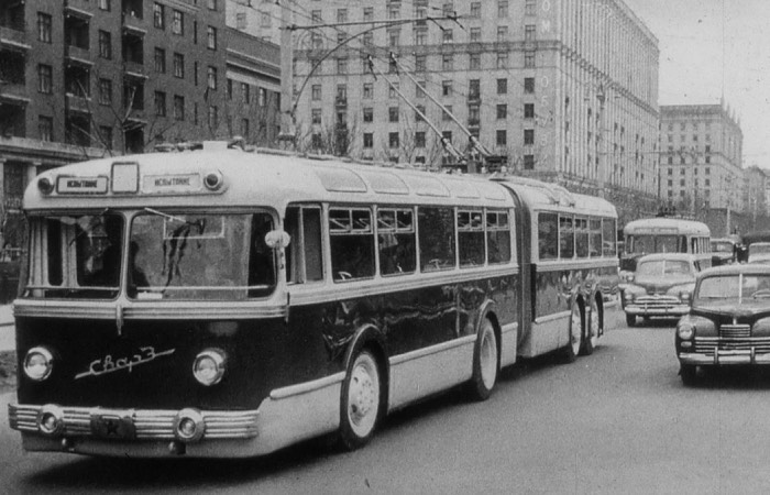 Троллейбус с гармошкой пользовался популярностью в СССР