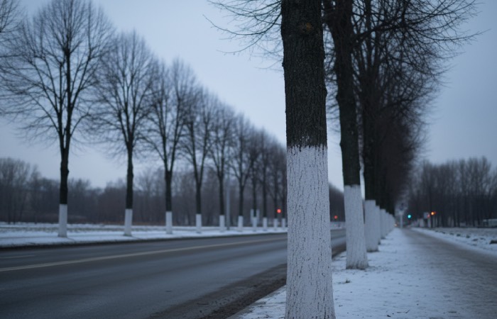 Советские ученые нашли пользу в побелке деревьев. Советские ученые нашли пользу в побелке деревьев.