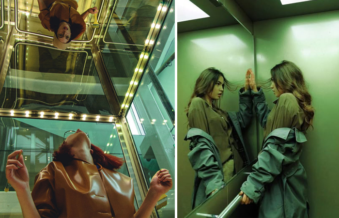 Зачем в лифте нужно зеркало? Зачем в лифте нужно зеркало?