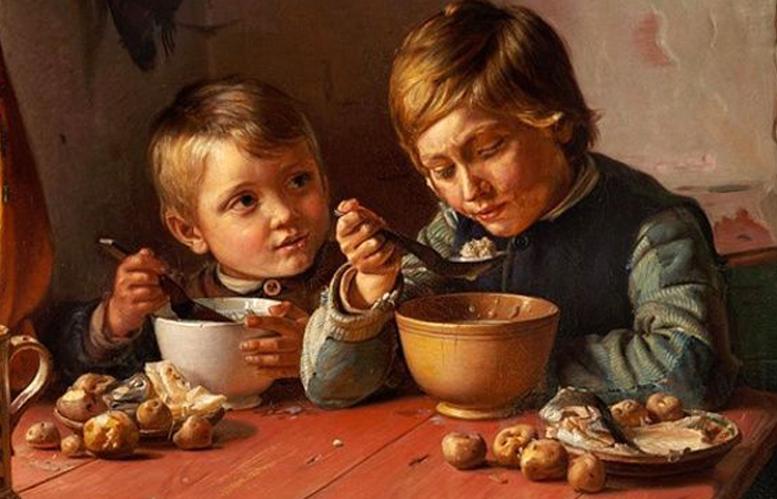 Люди во время еды справлялись без ножей. Люди во время еды справлялись без ножей.