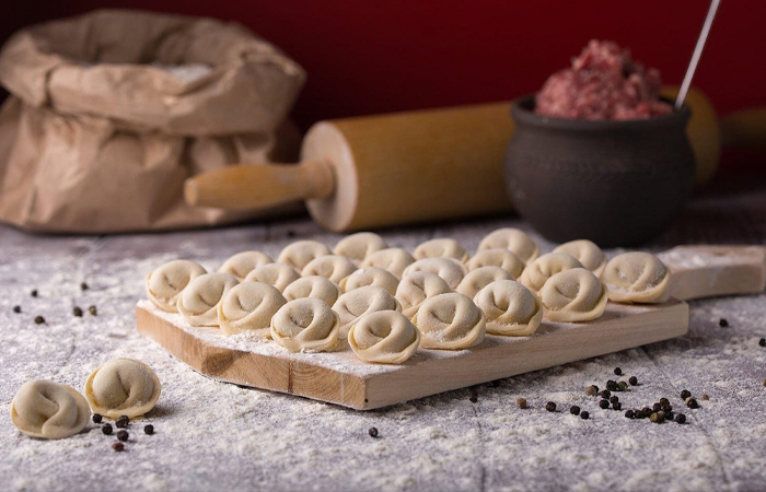 Пельмени домашнего приготовления в США практически не встречаются - только в русских магазинах.