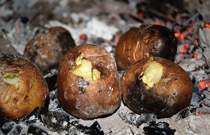 Фото: proza.ru / Картофель получался ароматным благодаря дыму и жару.