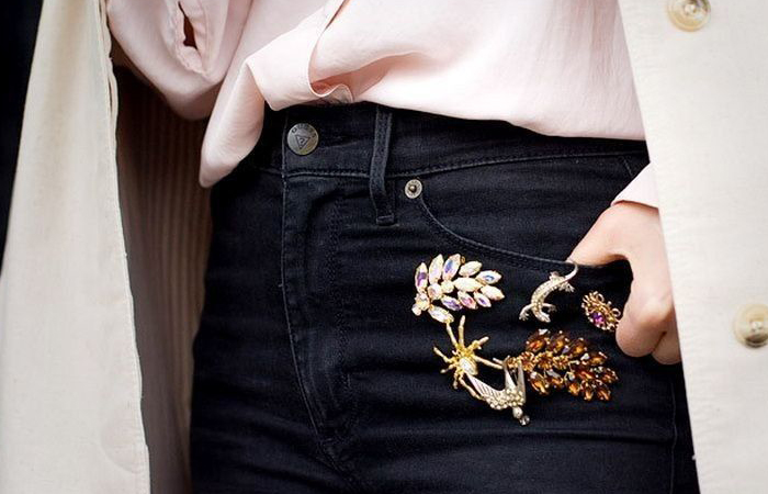 Несколько брошей - это тренд! / Фото: livemaster.by 