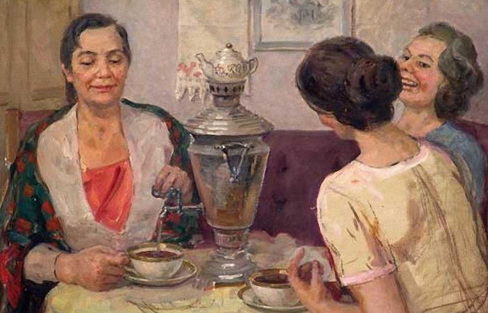 Самовар был главным атрибутом на кухне!