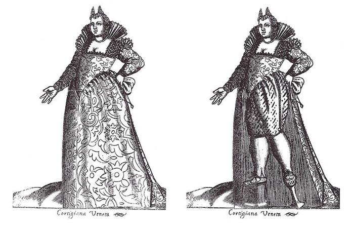 Первые туфли на высоких каблуках появились в Венеции.