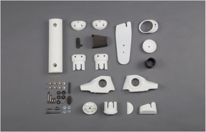 Протез в разобранном состоянии.