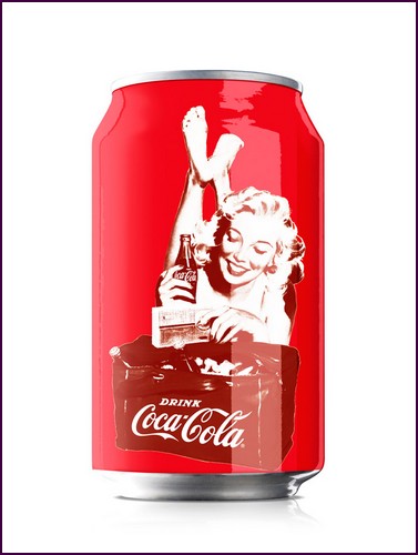 Юбилейные банки Coca-Cola в стиле пин-ап