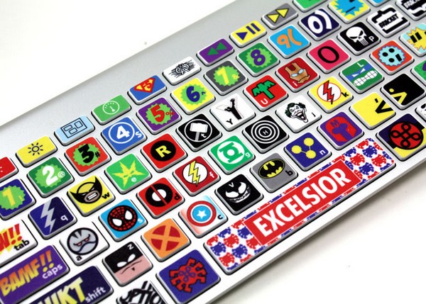 Клавиатура для MacBook с любимым супергероями