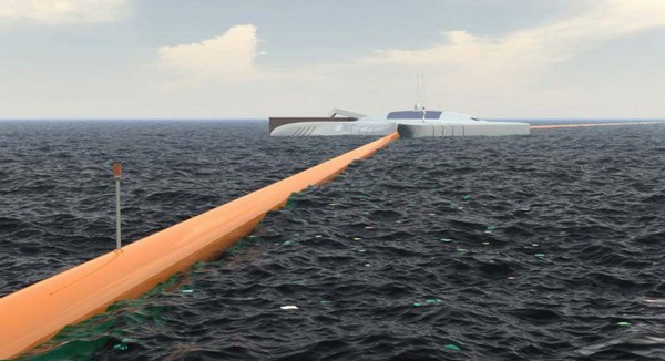 Ocean Cleanup Array – гигантская воронка для плавающего мусора