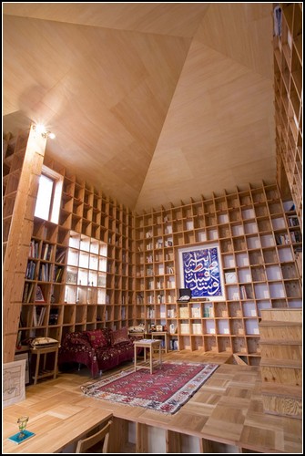 Дом для библиофила от Казуи Мориты (Kazuya Morita)