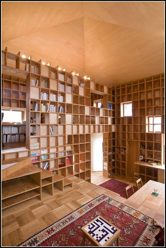 Дом для библиофила от Казуи Мориты (Kazuya Morita)