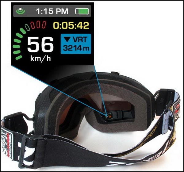 Лыжные очки с GPS