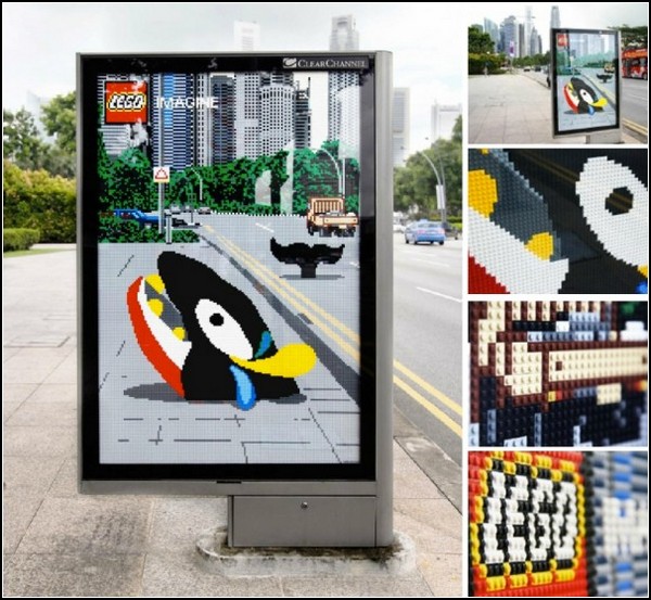 «Реальная» уличная реклама LEGO