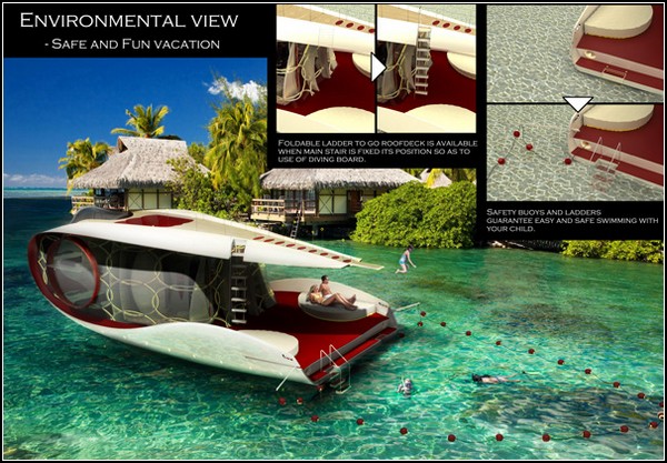 Яхта мечты Dreamboat для минималистского, но комфортного отдыха