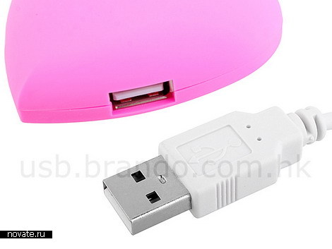 USB-хаб в виде сердечка