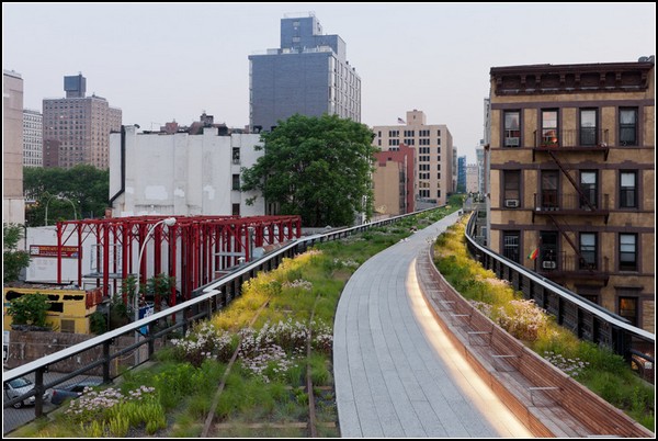 Новый парк вместо старой железной дороги в Нью-Йорке