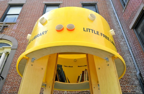 Stereotank – будка-библиотека в Нью-Йорке
