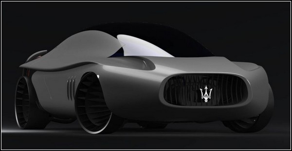 Maserati Quattroporte - автомобиль со скелетом динозавтра