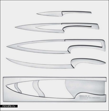Нож-матрешка, вдохновленный последовательностью Фибоначчи