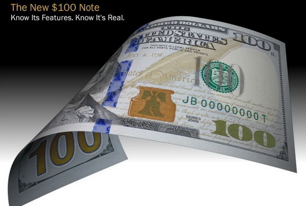 Новый дизайн банкнот американских долларов